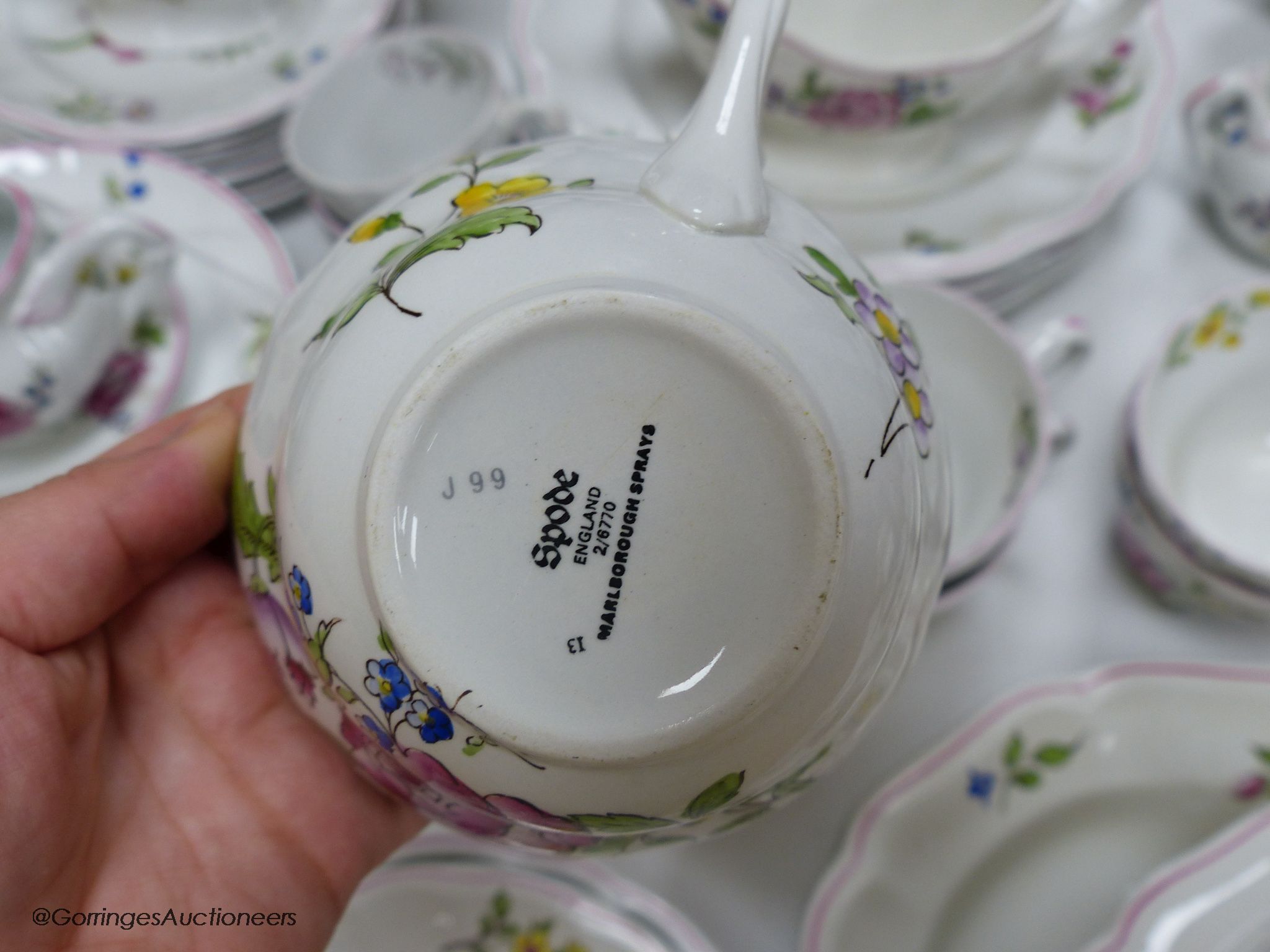 A Spode 'Marlborough Sprays' part tea and dinner service